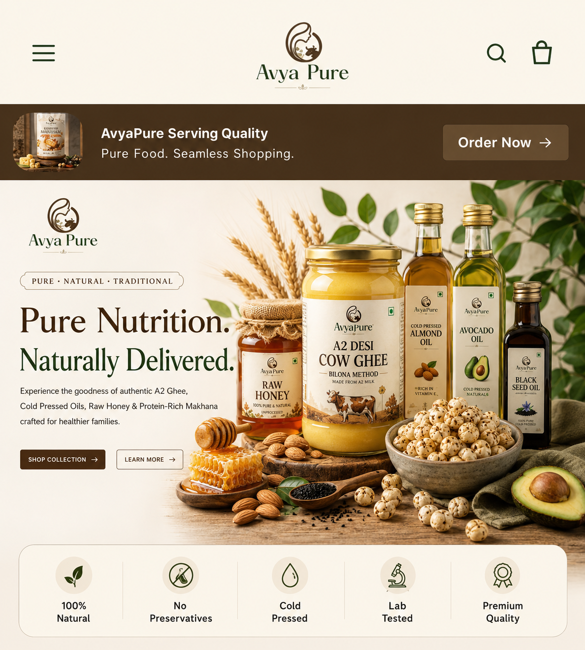 Avya Pure project screenshot